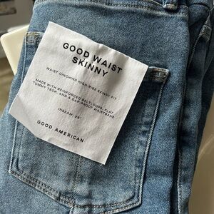 Good American Light Blue Good Waist Skinny Jeans